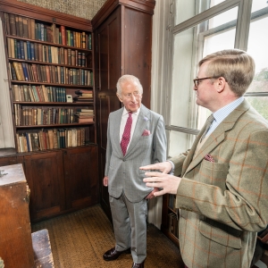 King Charles III in the room of Cardinal Newman