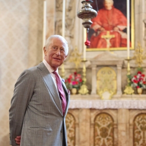 King Charles III at the Birmingham Oratory in the church