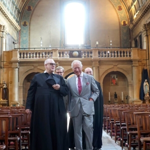King Charles III at the Birmingham Oratory in the church