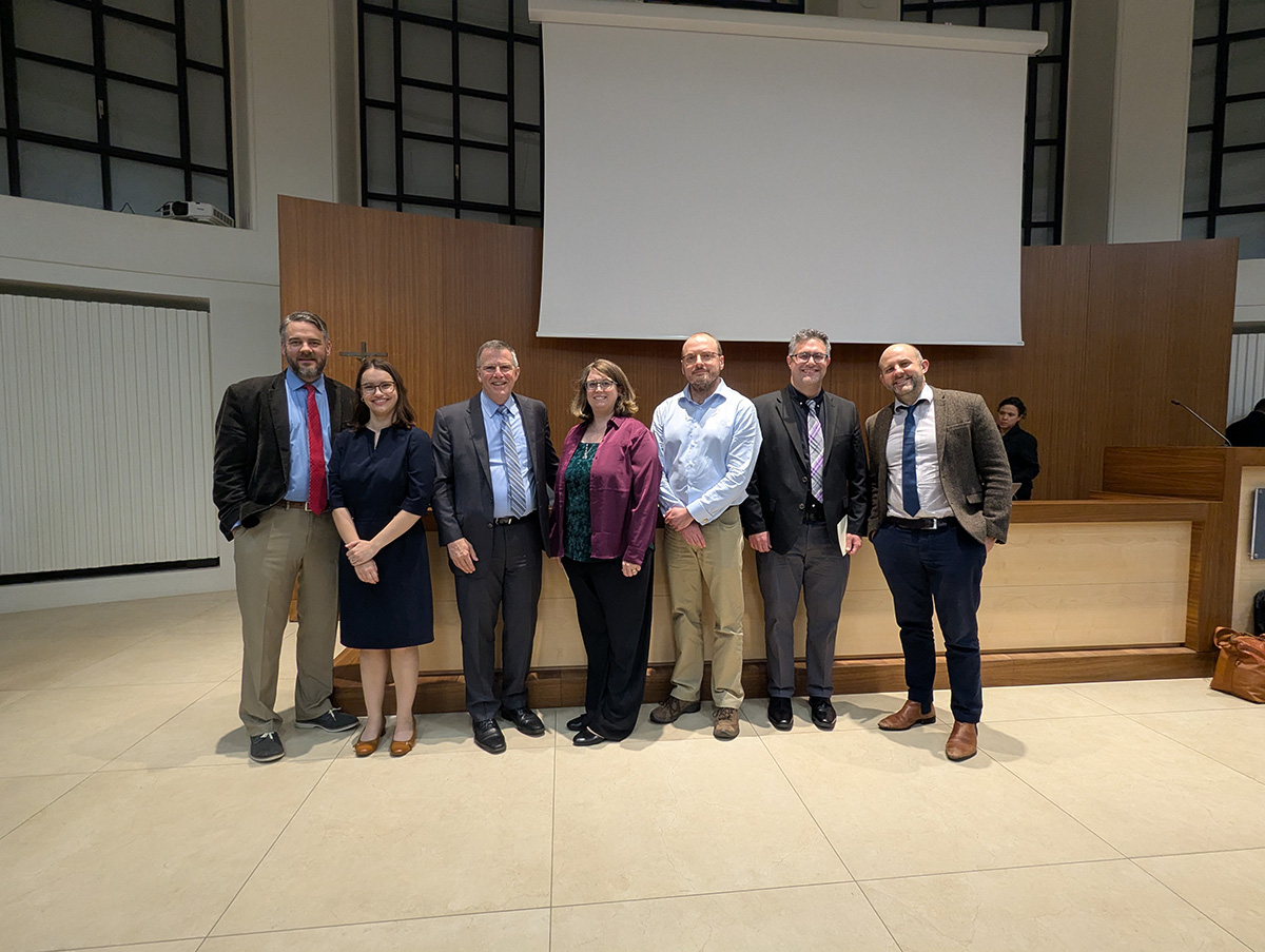 NINS staff and alumni at the academic symposium