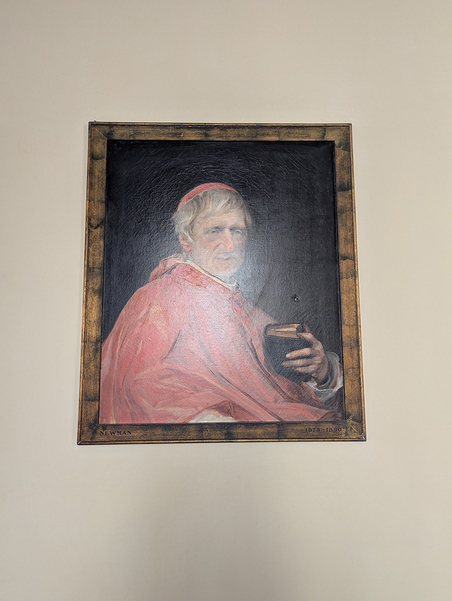 Portrait of Newman from the Venerable English College's Hall of Cardinals